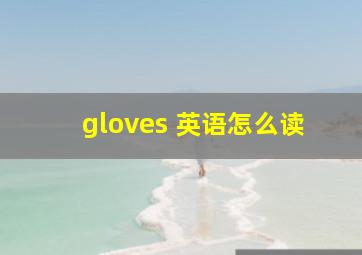 gloves 英语怎么读